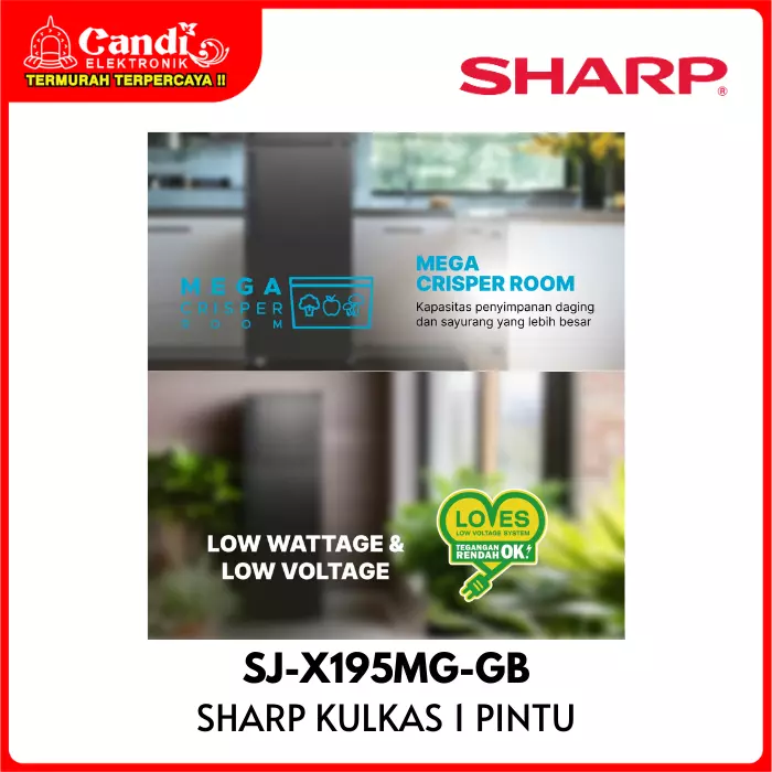 SHARP KULKAS 1 PINTU