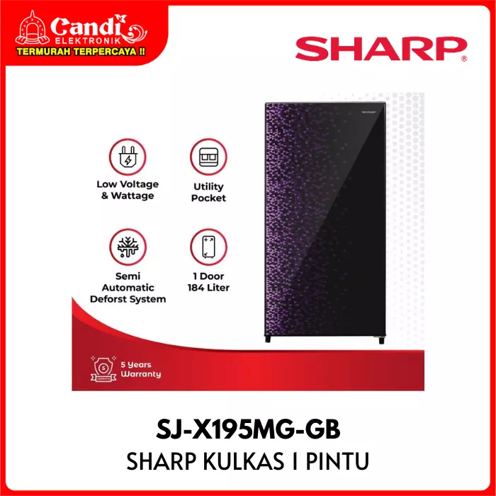 SHARP KULKAS 1 PINTU