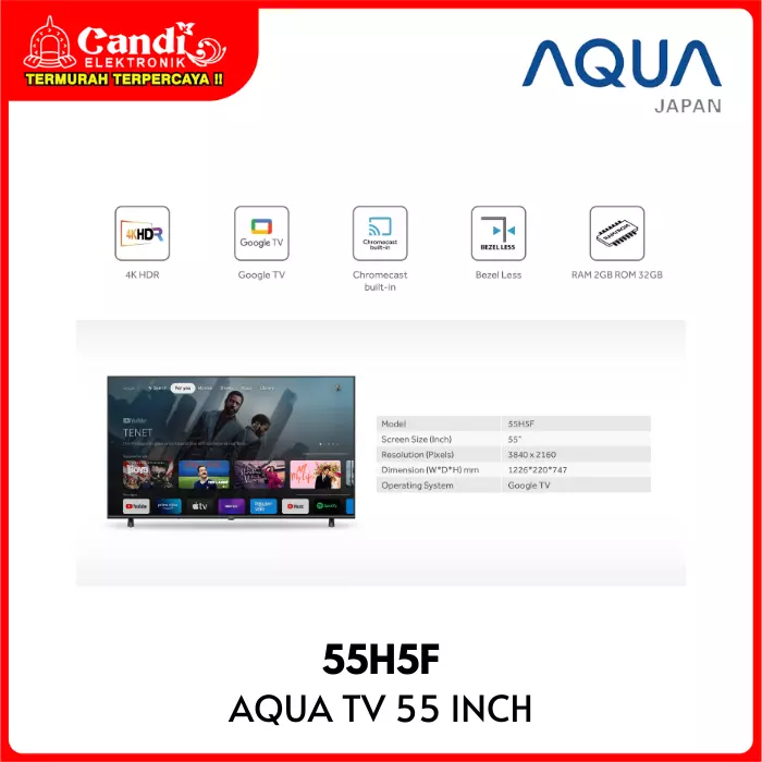 4K HDR TV AQUA