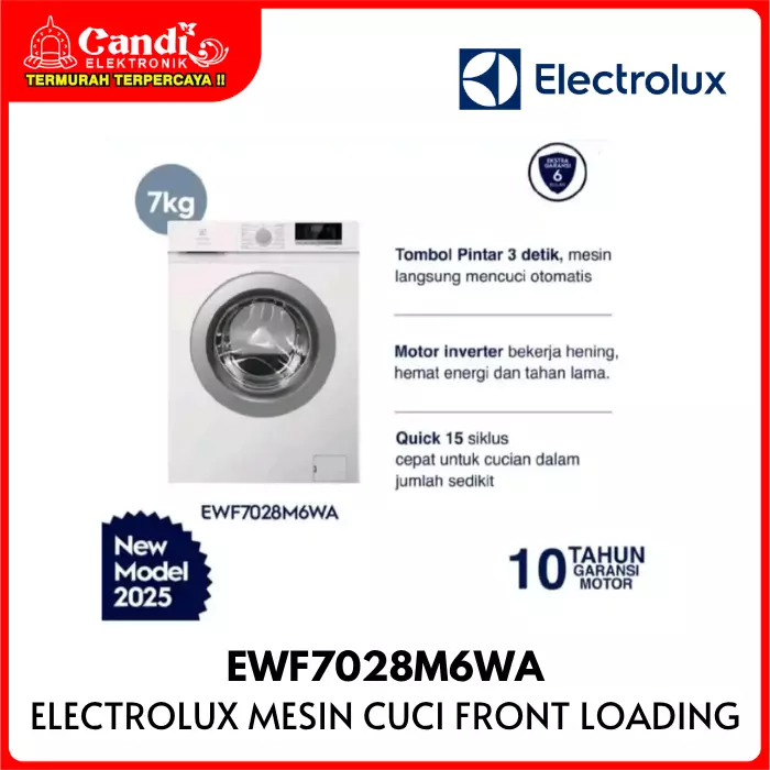 MESIN CUCI FRONT LOAD ELECTROLUX
