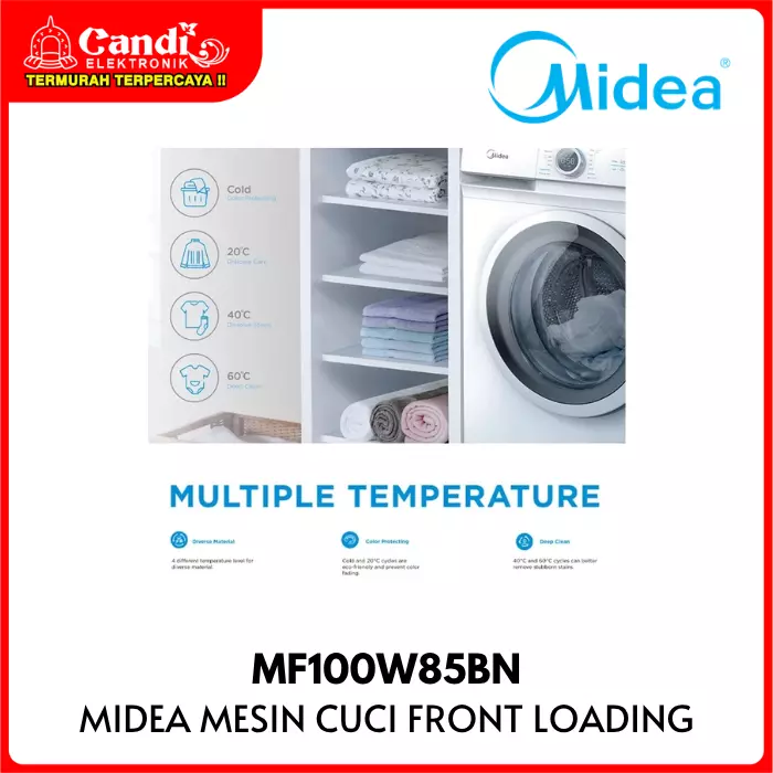 MESIN CUCI FRONT LOAD MIDEA
