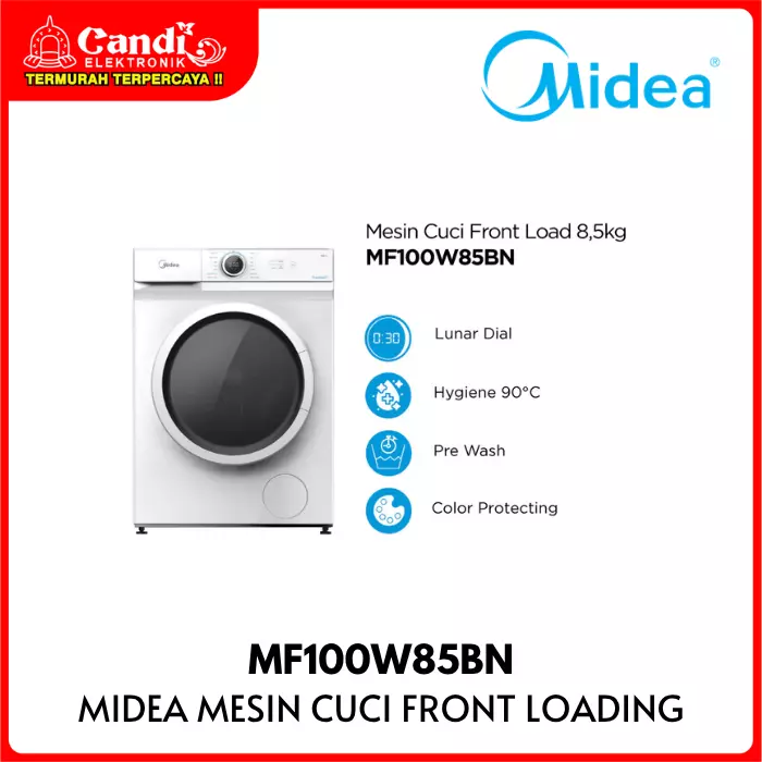MESIN CUCI FRONT LOAD MIDEA