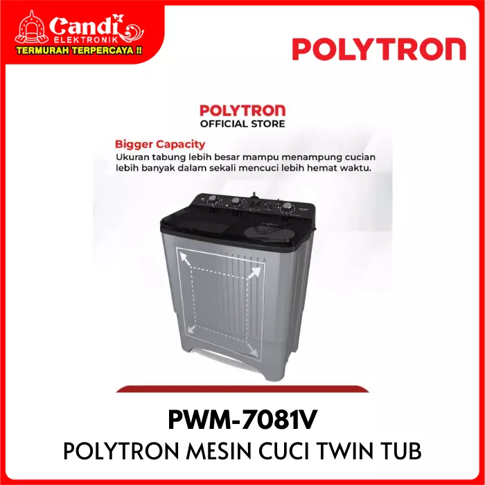 MESIN CUCI 2 TABUNG POLYTRON