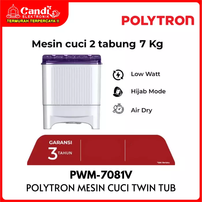 MESIN CUCI 2 TABUNG POLYTRON
