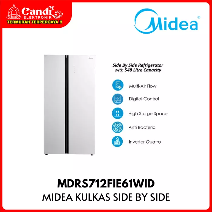 Kulkas Side By Side Midea