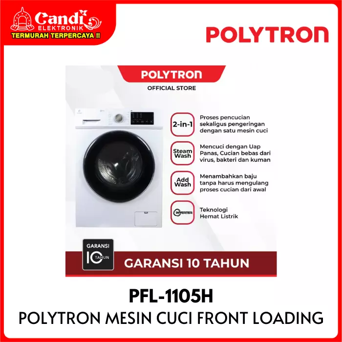 Mesin Cuci Front Loading Polytron