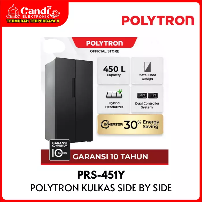 Kulkas Side By Side Polytron 