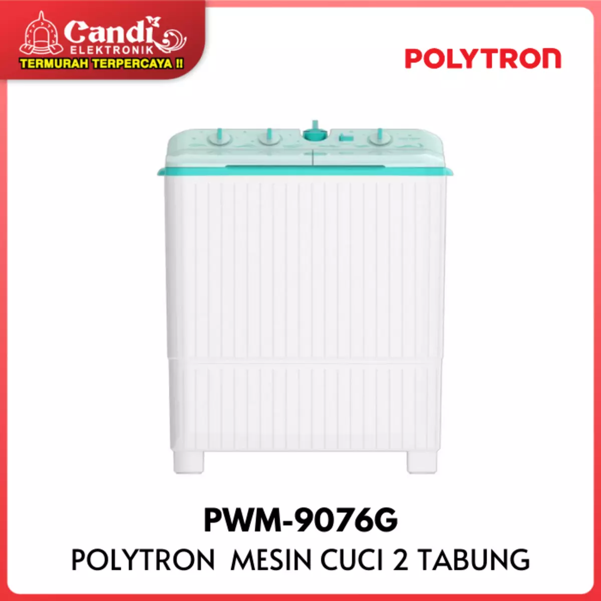 Mesin Cuci 2 Tabung Polytron 