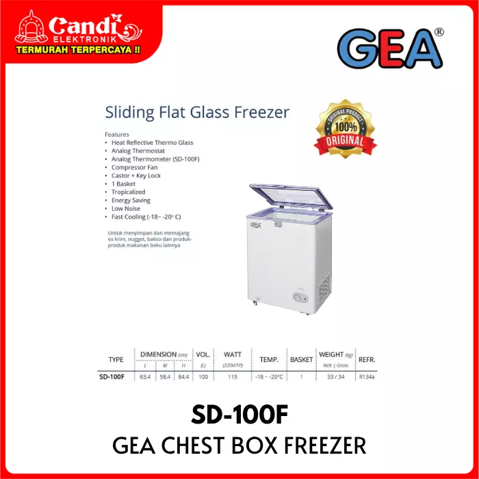 Box Freezer Sliding Door Gea