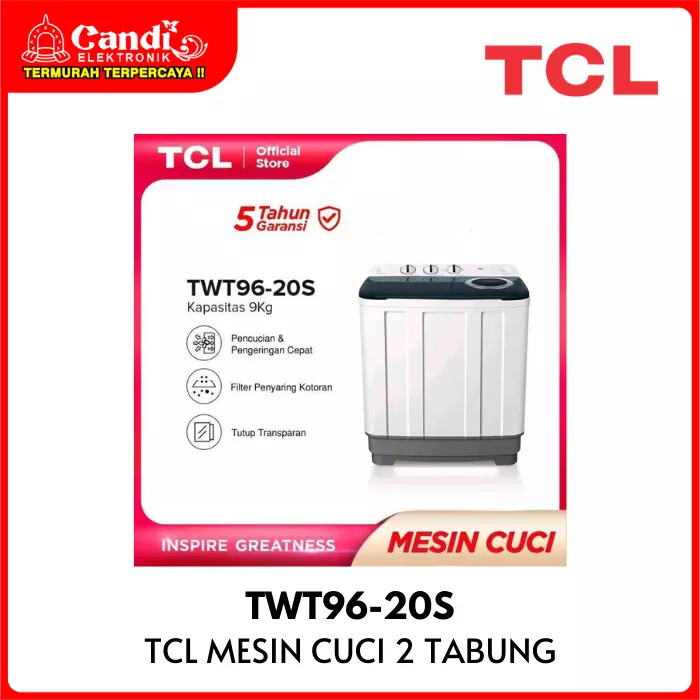 Mesin Cuci 2 Tabung Tcl